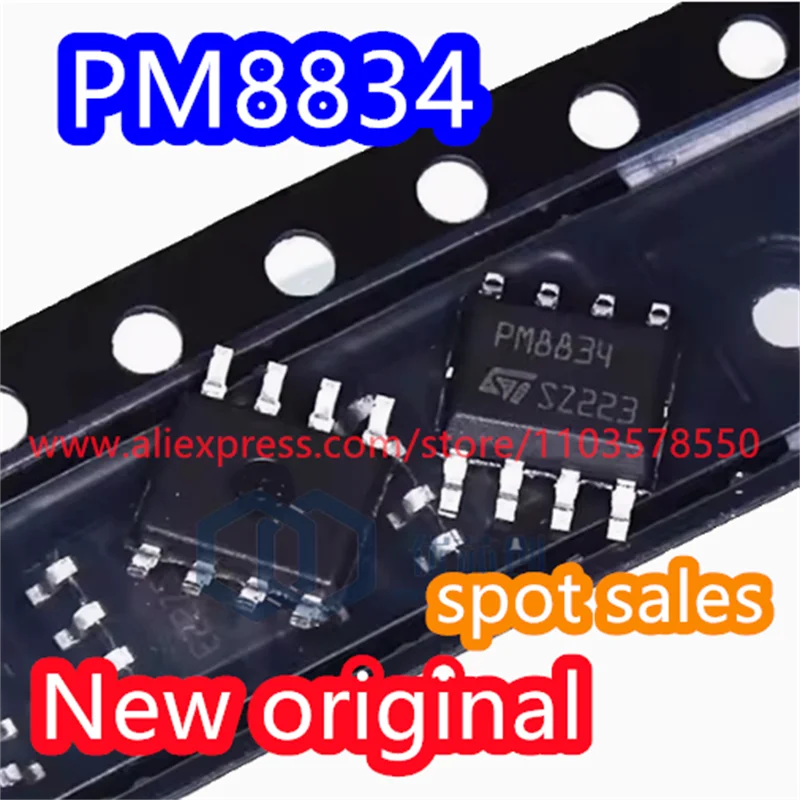 10PCS 100%  New original PM8834TR PM8834 SMT SOP8 4 dual low side MOSFET driver chip