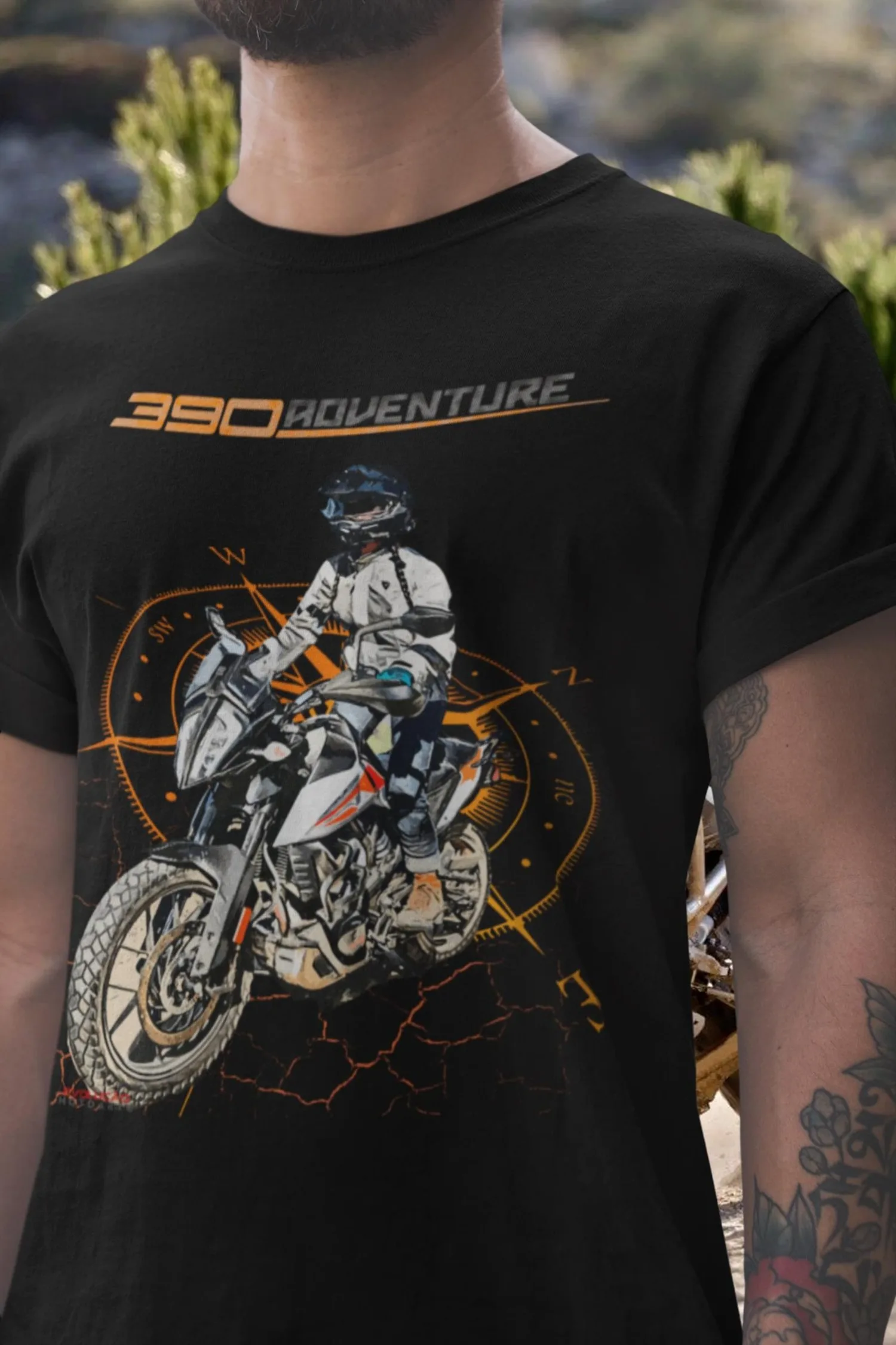 

96@EY K.TM 390 Adventure T Shirt Lightweight ADV Motorcycle Tee Ready to Race Explorer Rider Graphic Top For K.TM Fans Single Cy
