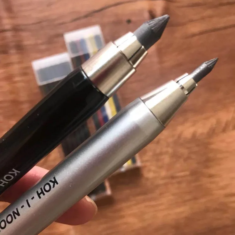 Czech Imported KOH-I-NOOR Mechanical Pencils HB 3.2mm All Metal Automatic Pencil Engineering Pen 5.6mm Drawing Activity Pencil