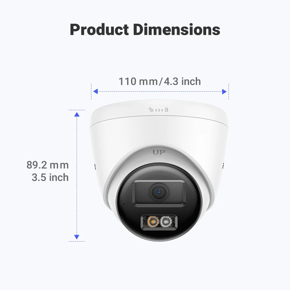 ANNKE 5MP IP Camera Outdoor Indoor POE Security Cameras Smart Home POE Surveillance Cameras TF Card Support With Audio in