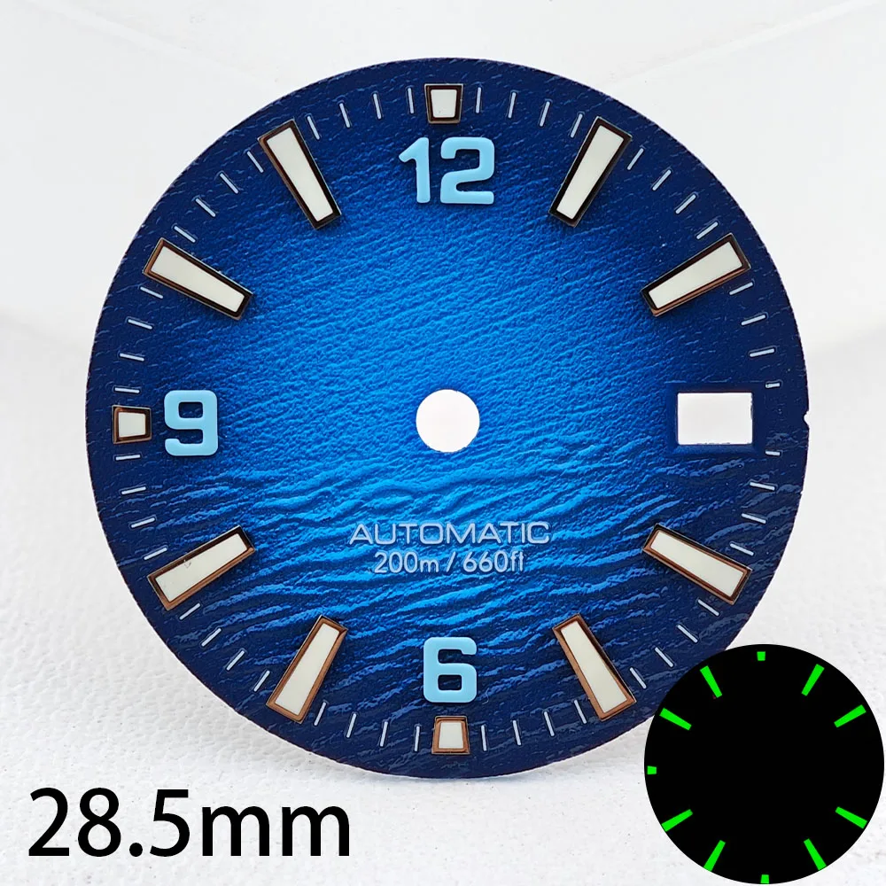 New High Quality Style Sea 28.5mm Diving Watch 3 Or 3.8 Crown Dial Face With C3 Bgw9 Lume For Nh35 NH34 Movement Accessories