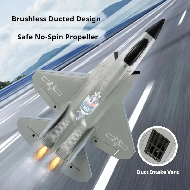 Nuovo Fx9631 Grande Culvert J35 Fighter Telecomando Brushless Materiale in schiuma Resistente alla caduta Aereo ad ala fissa Modello di aereo