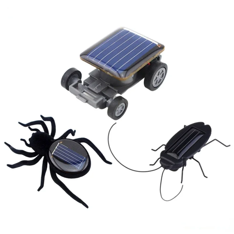 Robot de juguete con energía Solar para niños, juguete educativo de araña Solar, dispositivo necesario para regalo de coche, sin baterías, novedad