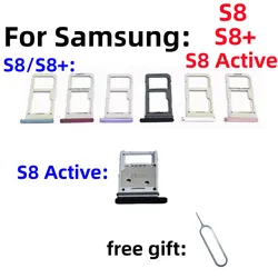 New Micro SIM Card SD Card Adapter Tray slot drawer Holder For Samsung Galaxy S8 S8Plus S8+ S8Active SM-G9500 G9550 G892U Tray