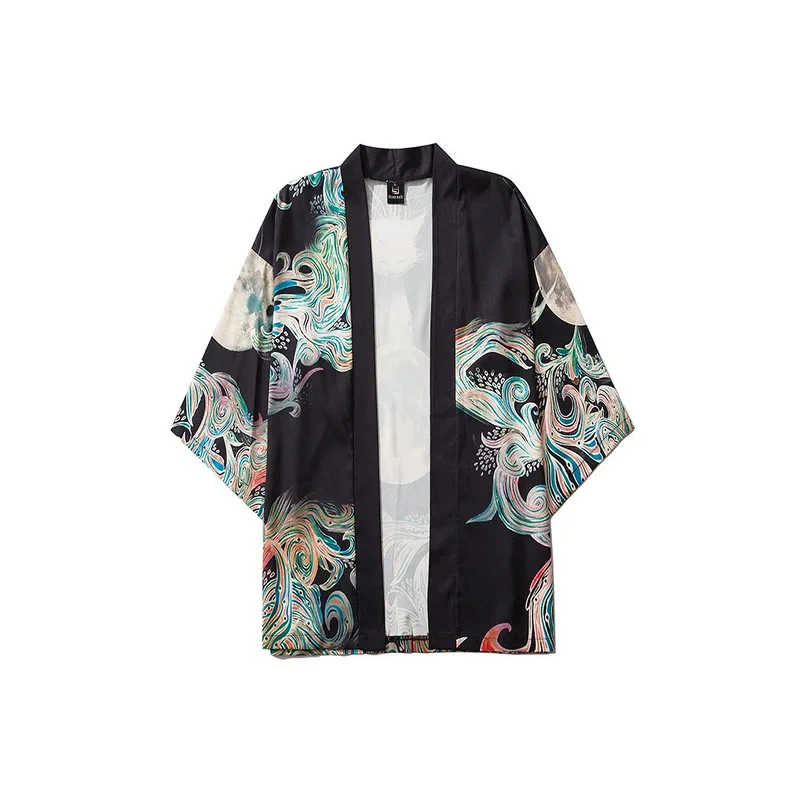 

Japanese Kimonos Woman Samurai Cosplay Fox Jiu Jitsu Kimono Man Hanbok Haori Yukata Traditional KimonoFox Mask Costume Men