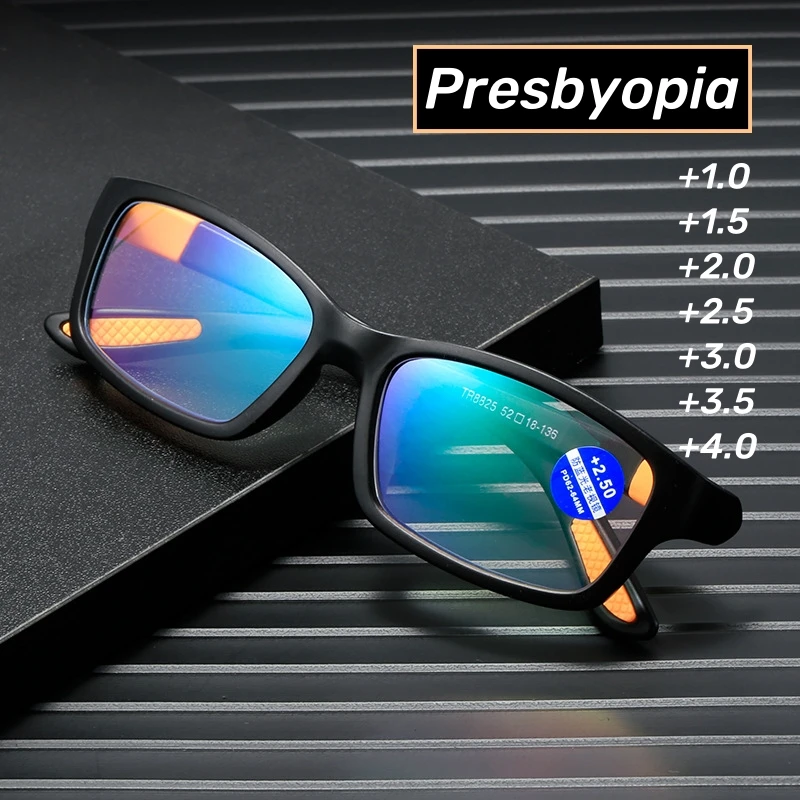 

Trendy Reading Glasses Women Anti Blue Light Presbyopia Eyewear High-definition Unisex Transparent Eyeglasses Diopter +1.0 +4.0