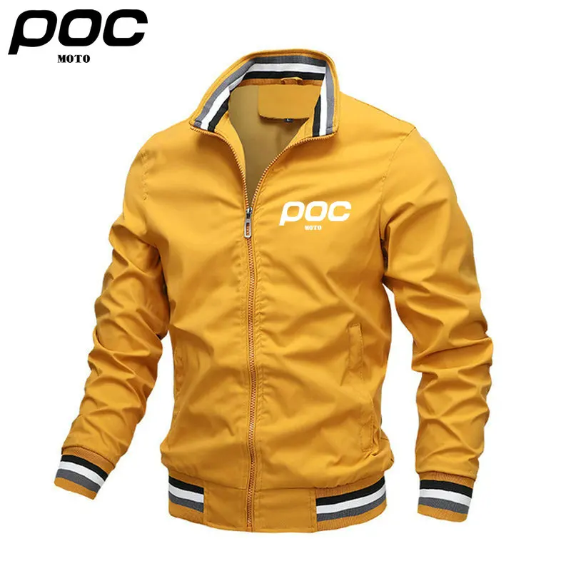 2023 MOTO POC Fashion Men’s Windbreaker Jackets Casual Jacket Men Outdoor Sports Coat Spring Autumn Cycling Jacket Men Clothing