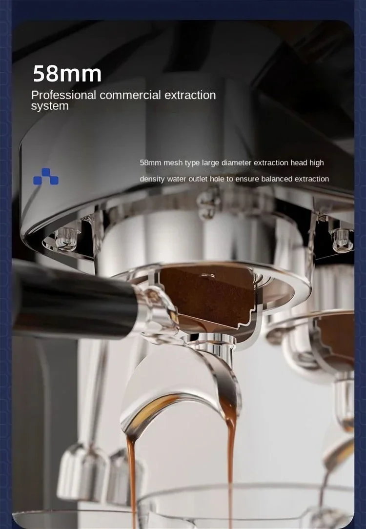 Professional   Stainless Steel Cafe Single Group 15 Bar Pump Semi Auto For E61 Electric Commercial Espresso Coffee Machine