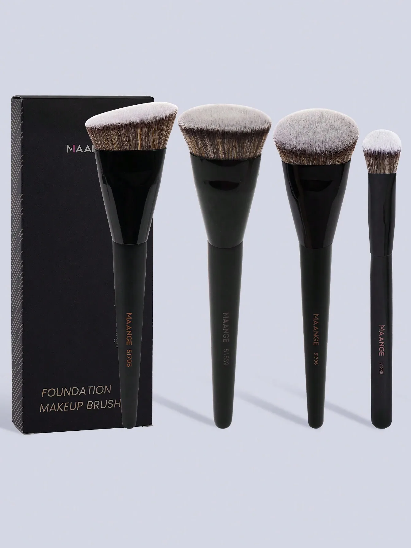 

MAANGE 4/11/16pcs Professional Makeup Brush Set, Including Foundation Brush, Blush Brush, Powder Brush, Contour Brush, Highlighter Brush, Eyeshadow Brush, Concealer Brush, Ideal Makeup Tool Gift For Women And Girls, Also A Great Travel Makeup Brush Set. T