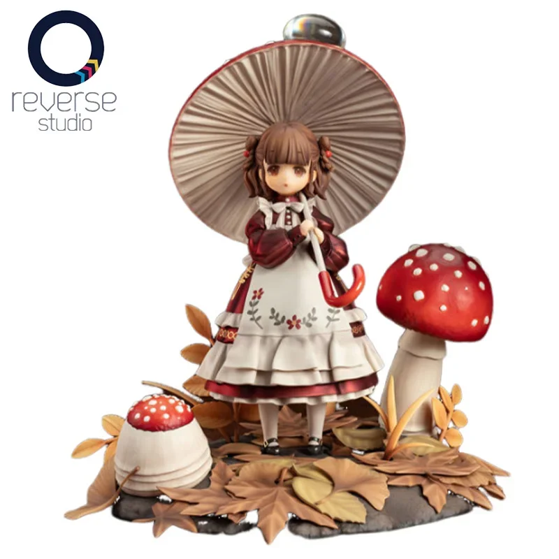 Genuine Original Reverse Studio Mushroom Girl Toxocara canis lupus PVC 20CM  Anime Action Figure Collectible Ornament Gifts