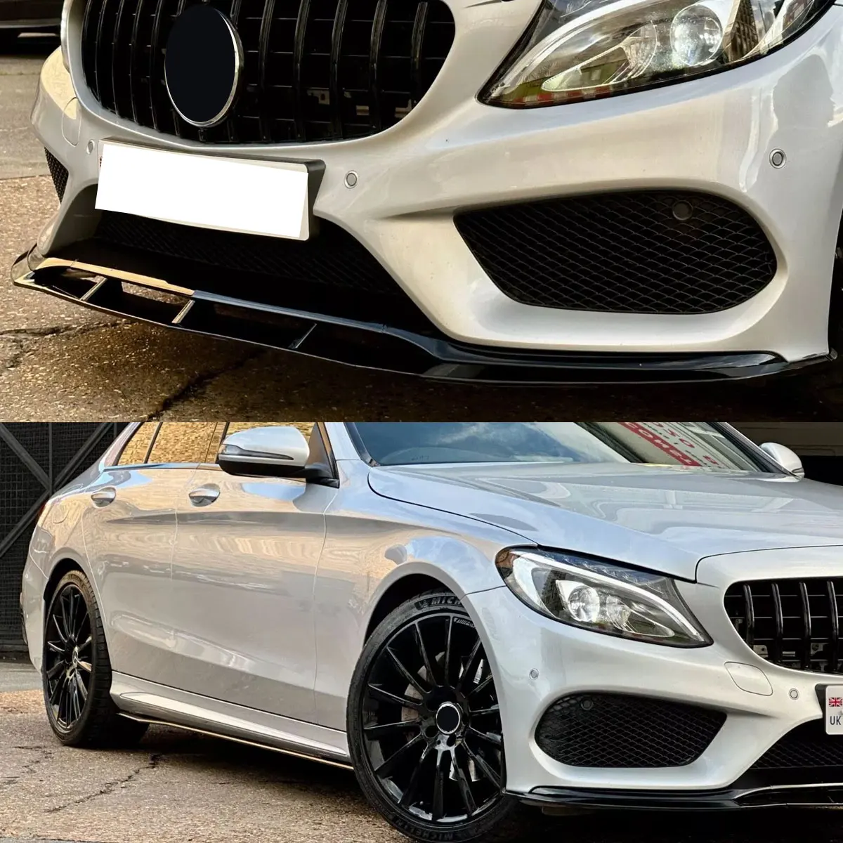 

Передний бампер для Mercedes Benz C Class W205 C205 A205 ED1 Style Splitter Trim Splitter Spoiler Lip C300 C200 C180 C43