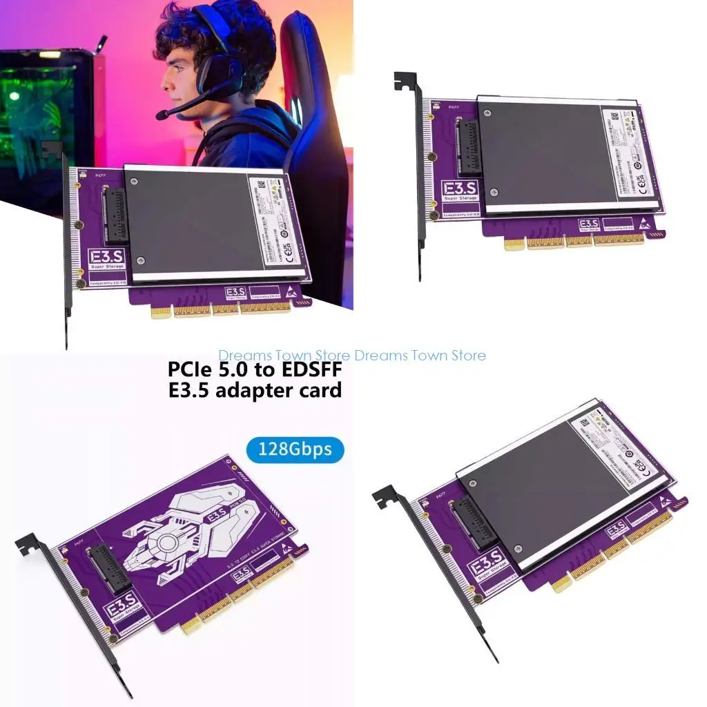 

Карта адаптера HX6A E3.S для PCIe 5.0 со скоростью 128 Гбит/с для повышения безопасности данных и высокой производительности