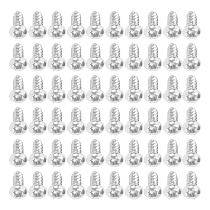 ABCL 60Pcs M2 X 4Mm 304 Stainless Steel Phillips Round Head Screws Bolt