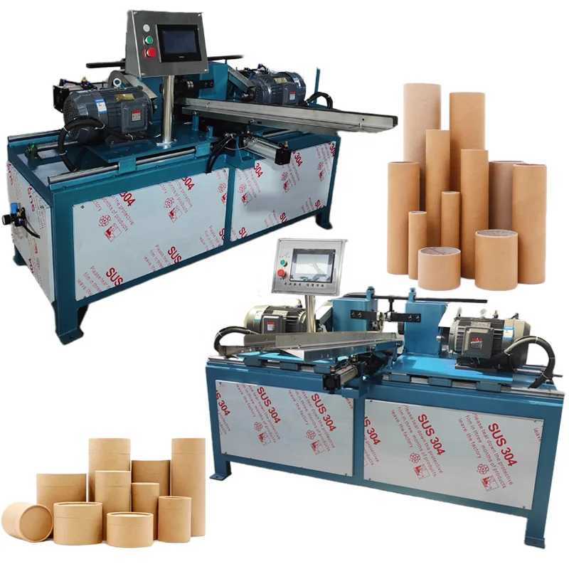 Automatic Paper Tube Curling Machine Edge Paper Tube Notching Curling Crimping Machine