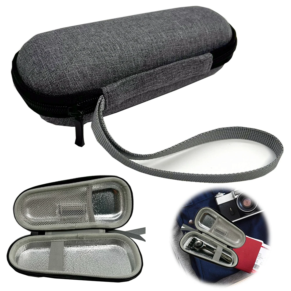 Für Gillette Fusion 5, Rasierer, harte EVA-Reisetasche, stoßfeste Rasierer-Reisetasche mit Netztasche, Tragetasche, Rasierer-Hartschale