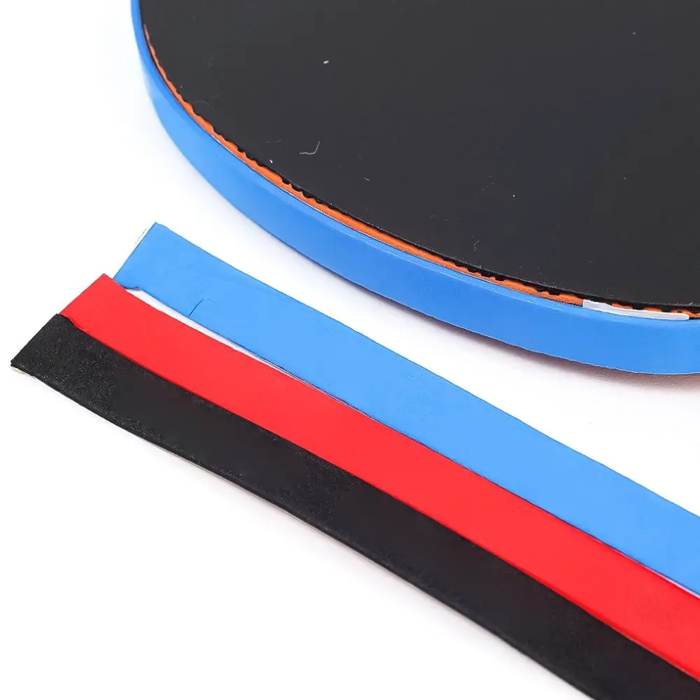 1Pair Ping Pong Bat Table Tennis Racket Edge Tape Sponge Black Red Blue Protective Side Tape Professional Elastic Thicken