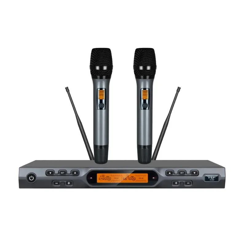 Arrival High Quality Wireless Microphone 2*100CH