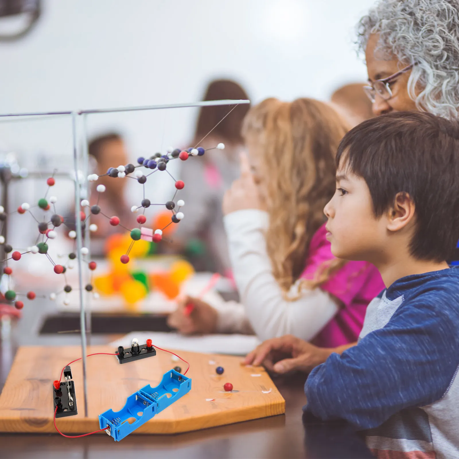 

1Set Science Experiment Kit for Kids 3-5 6-8 9-12 Tiny Circuits DIY Physics Lab Project Sturdy Electrical Circuit Kit Elementary