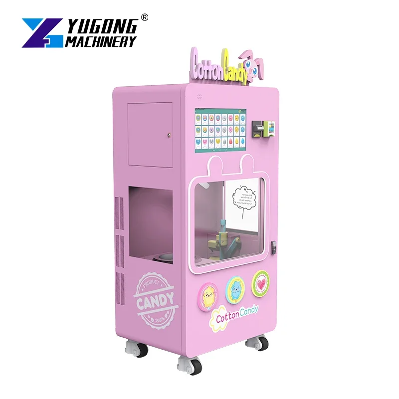 Mini Mobile Various Flower Shapes Fully Automatic Cotton Candy  Machine