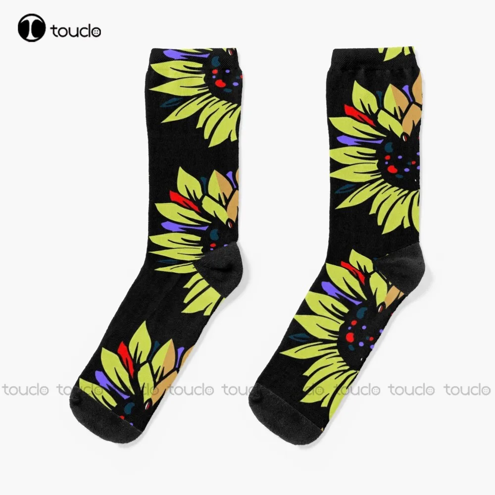 Unusually Beautiful Sunflower Socks Vintage Flower Pattern High Quality Cute Elegant Lovely Kawaii Cartoon Sweet Cotton Sock Art