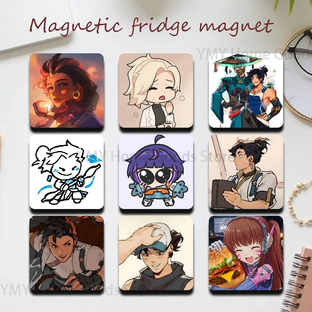 OverwatcheS Wuyang Ye MERCY Fridge Magnetic Magnet PVC Memorial Decor for Family Friends Students Adults