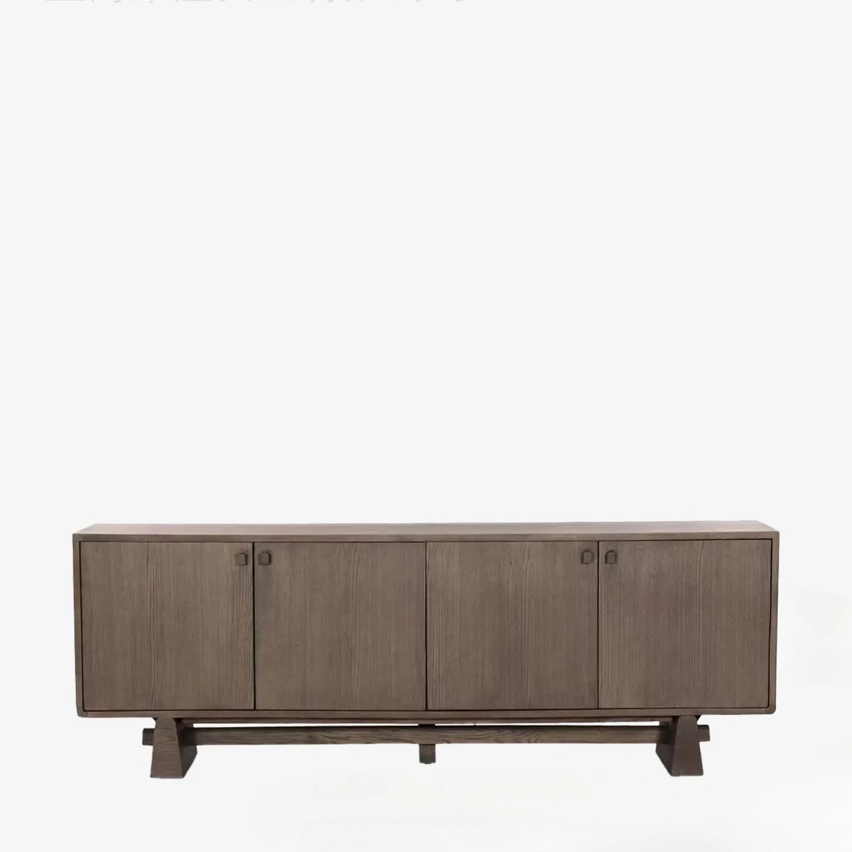 

Italian modern North American black walnut TV cabinet, medieval style dining side cabinet