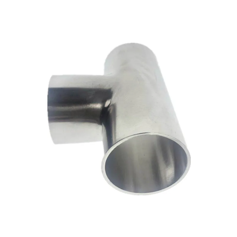 TYPE T Joint Sanitary Welding Pipe Connection Fittings polishing 304 Stainless Steel Food grade