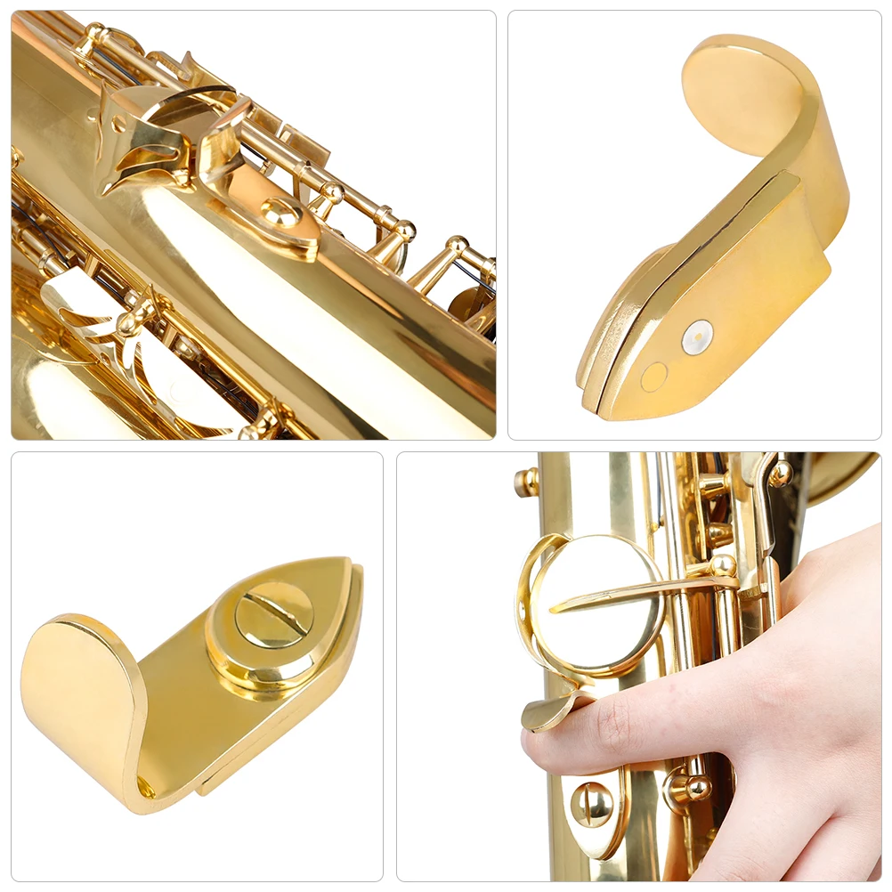 

Saxophone Accessories Metal Thumb Holder Hook Rest Supportor Universal Golden Iron Protectors