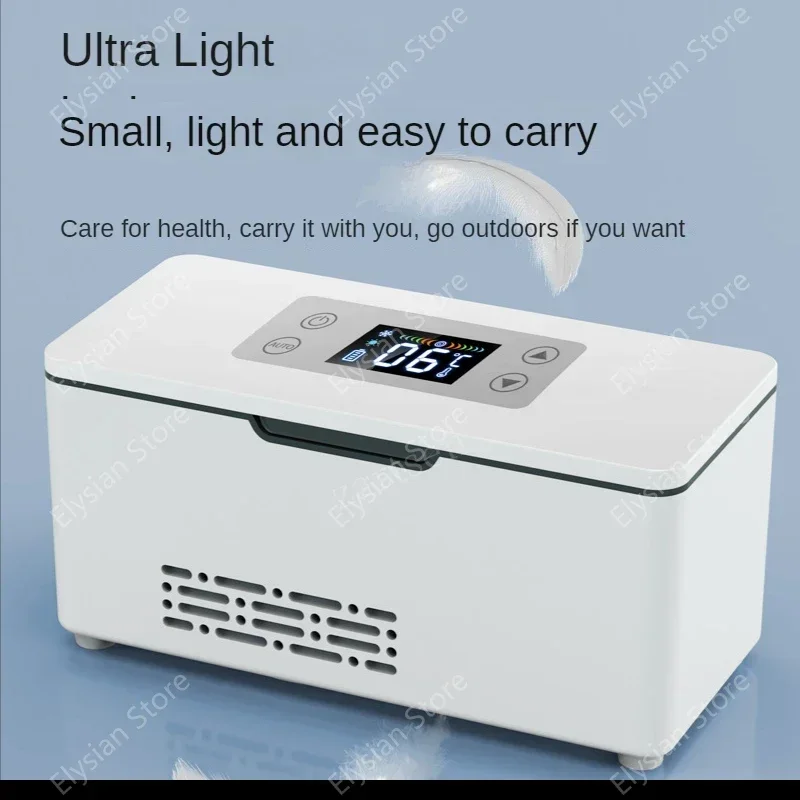 Insulin Small Refrigerator Portable Medicine Box Large Capacity Battery USB Car Home Pill Box Pill Refrigerated Incubator