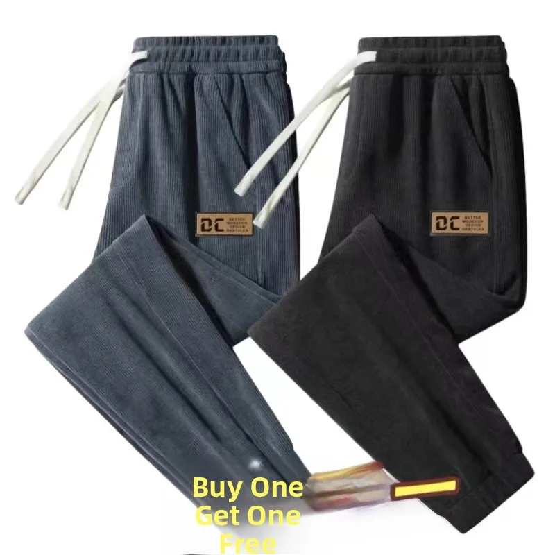 

Retro Corduroy Sweatpants Men's Spring Autumn New American Trendy Brand Teenager Cuffed Loose Casual Sports Pants