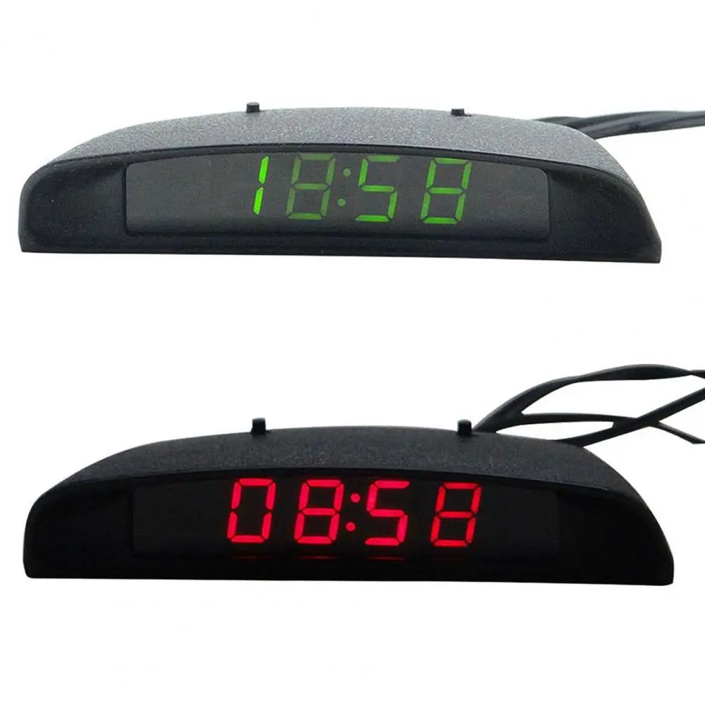 Electronic Clock Contracted Car Digital Clock Practical Car Digital Clock LED Vehicle Clock Sturdy Vehicle Clock for Driver