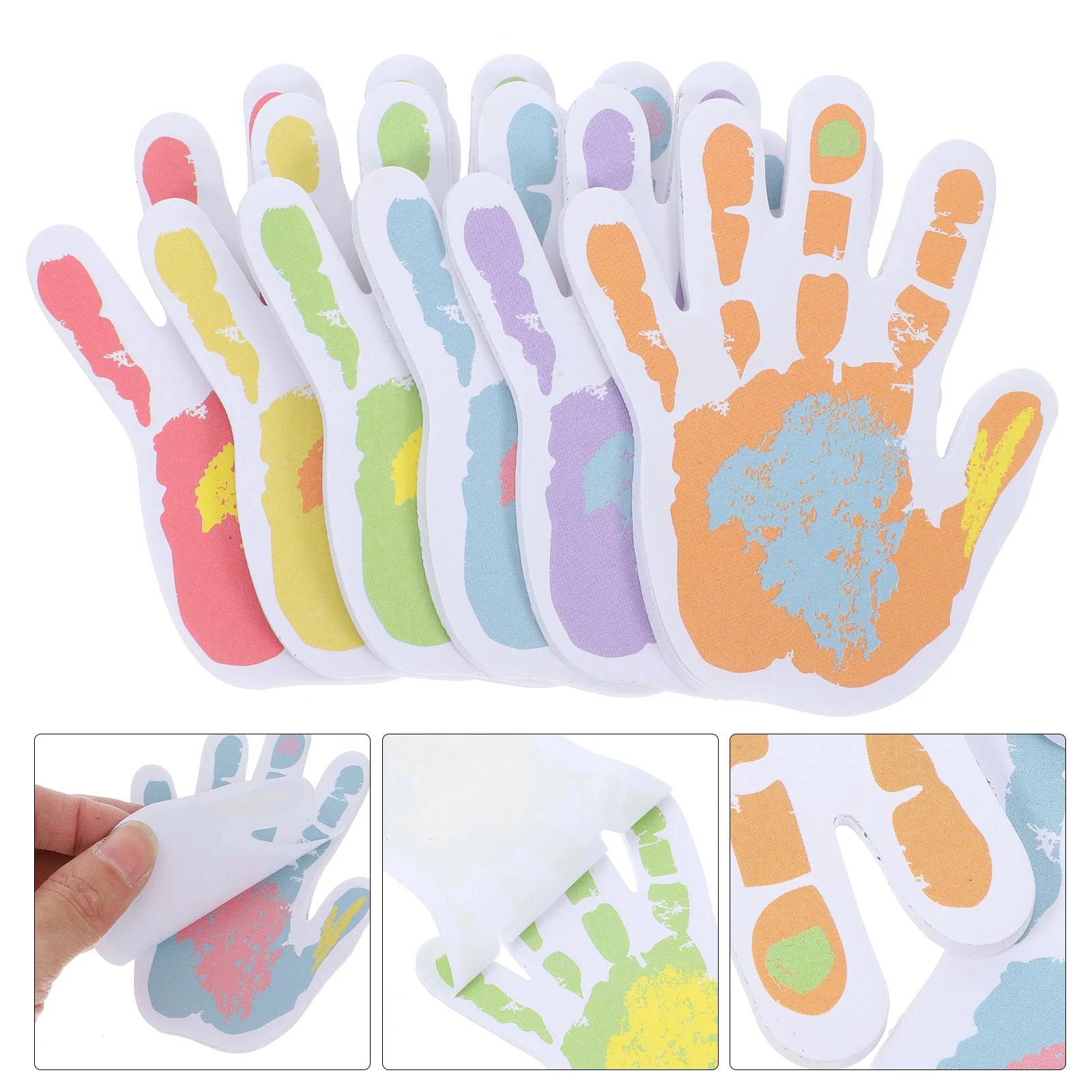 6 Books Scrapbook Stickers Cute Household Notebook Memo Portable Pads Supply Daily Office Self-adhesive Adorable