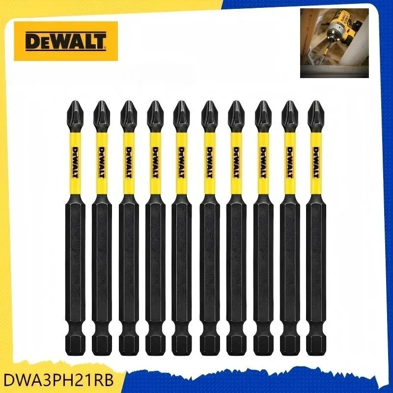 DEWALT DWA3PH21RB PH2 Schlagbohrer-Set - 1/5 Stück 89mm Hohe Härte Kein Verschleiß/Abblättern für Elektrobohrer DIY Profi-Einsatz