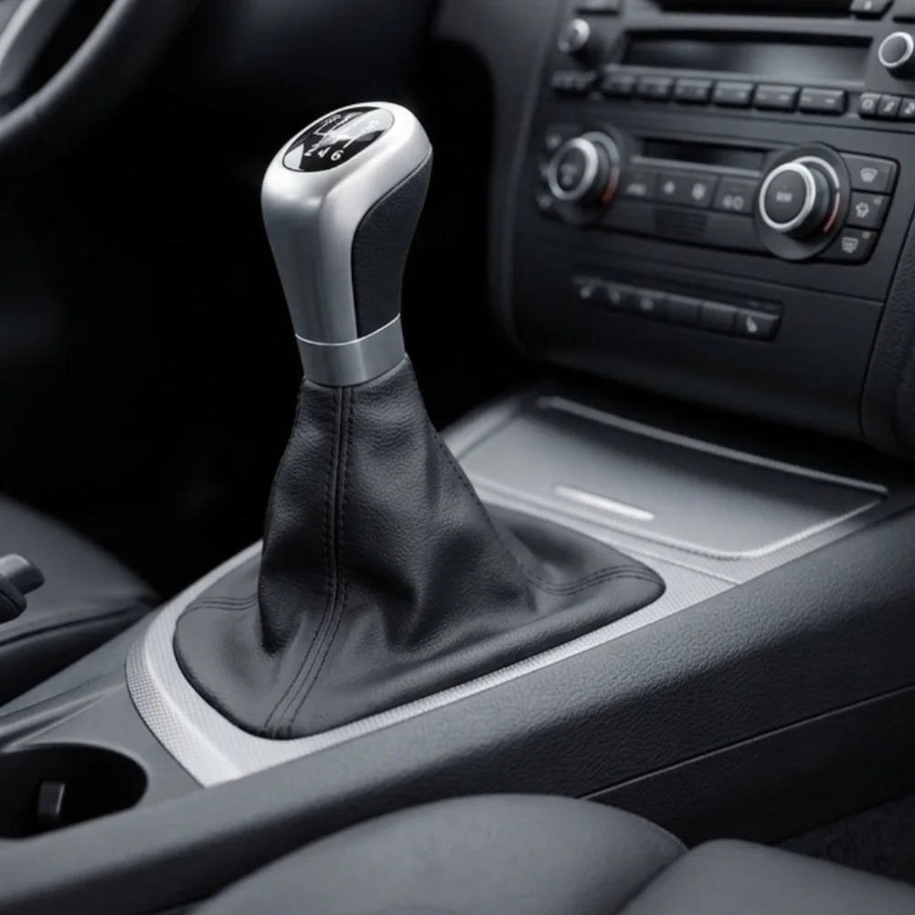 for bmw Boot Cover 6 Speed Gear Shift Knob Car Interior Accessories ABS And Leather Material Easy To Use  for