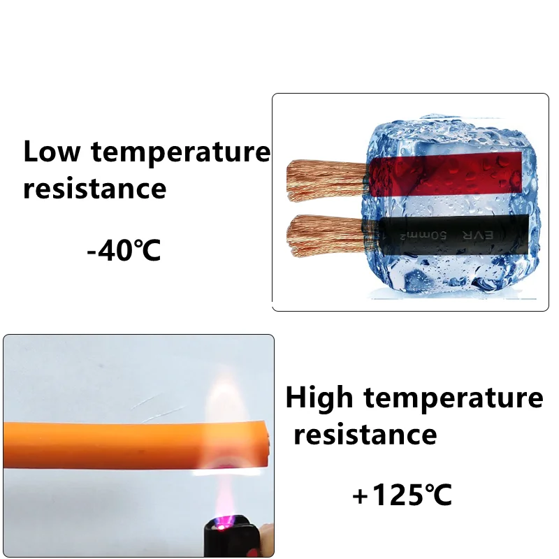 5meters new energy vehicle high voltage line EVR 13 11 9 7 5 AWG anti-aging XLPE insulated pure copper charging pile power cable