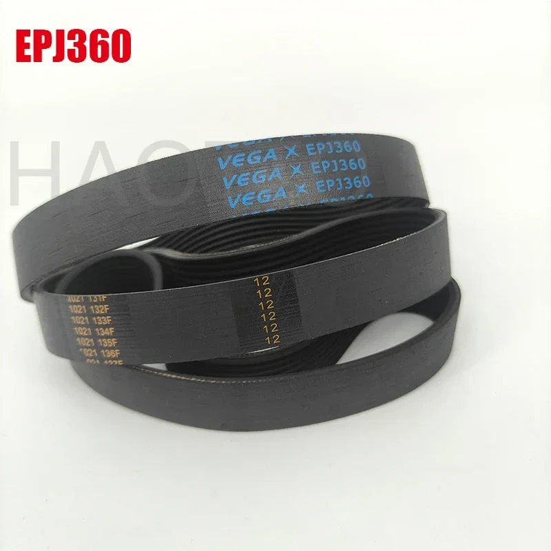 EPJ360 Black Motor Belt 4/5/6/7/8/9 Ribs
