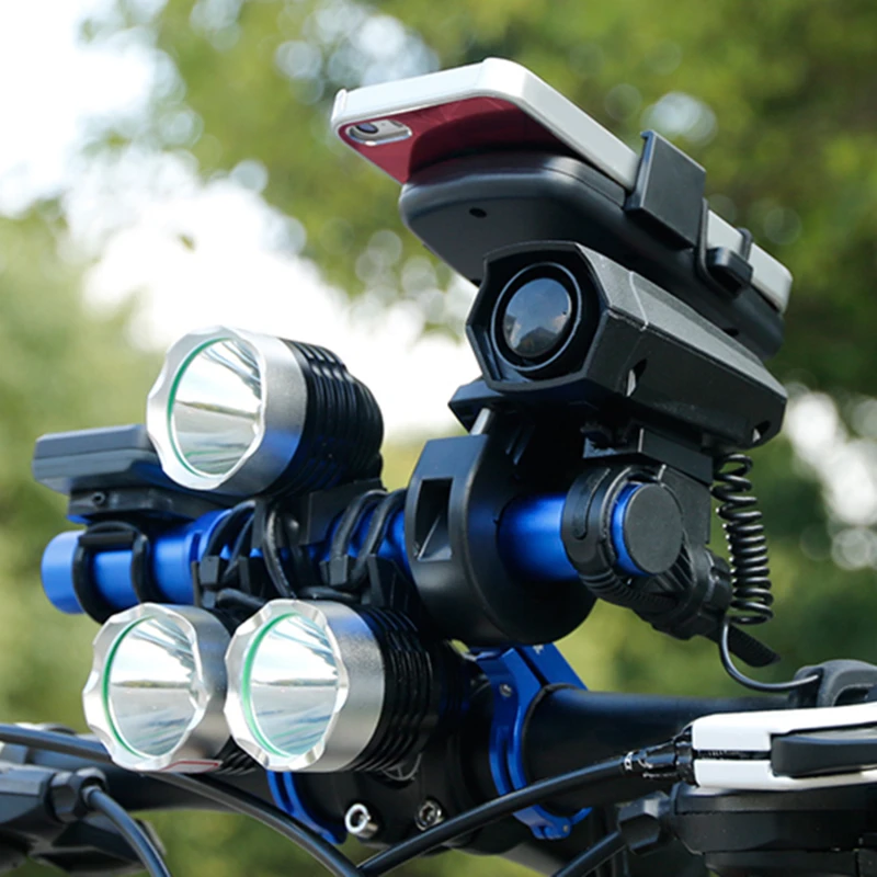 10/20/30CM Aluminum Alloy Bicycle Handlebar Extender Bike Front Light Bracket Lamp Flashlight Bracket Accessories