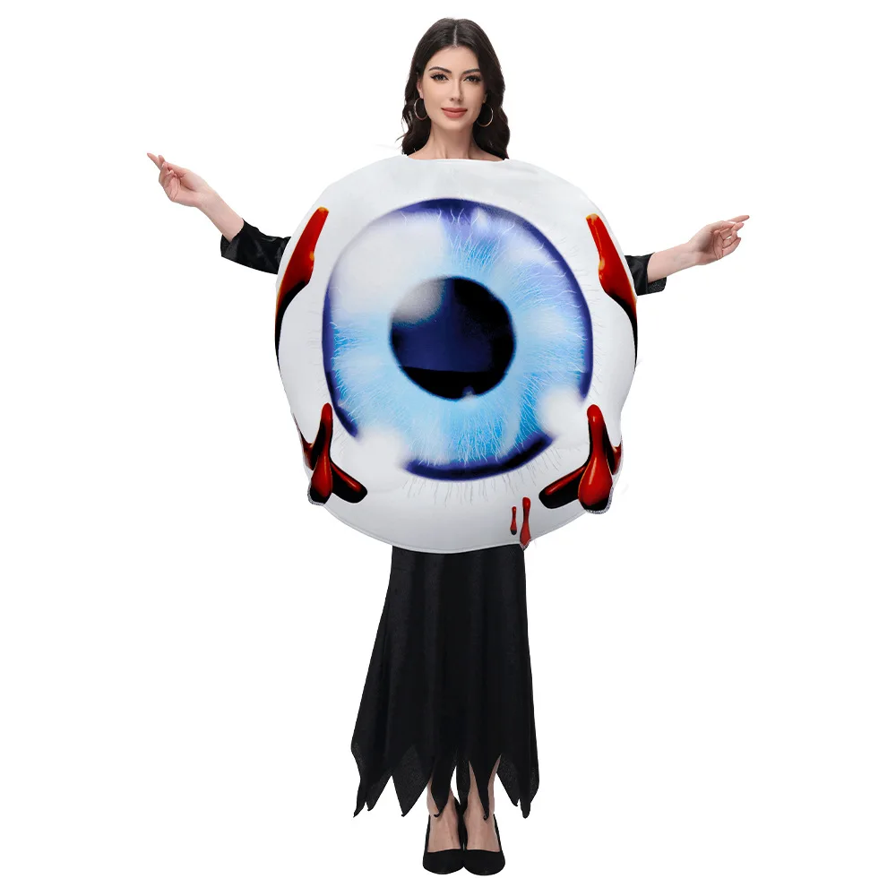 

Halloween Eyeball Cosplay Costumes Horrible Fancy Dress Up Eyeballs Wear Performance Clothes Sponge Suits