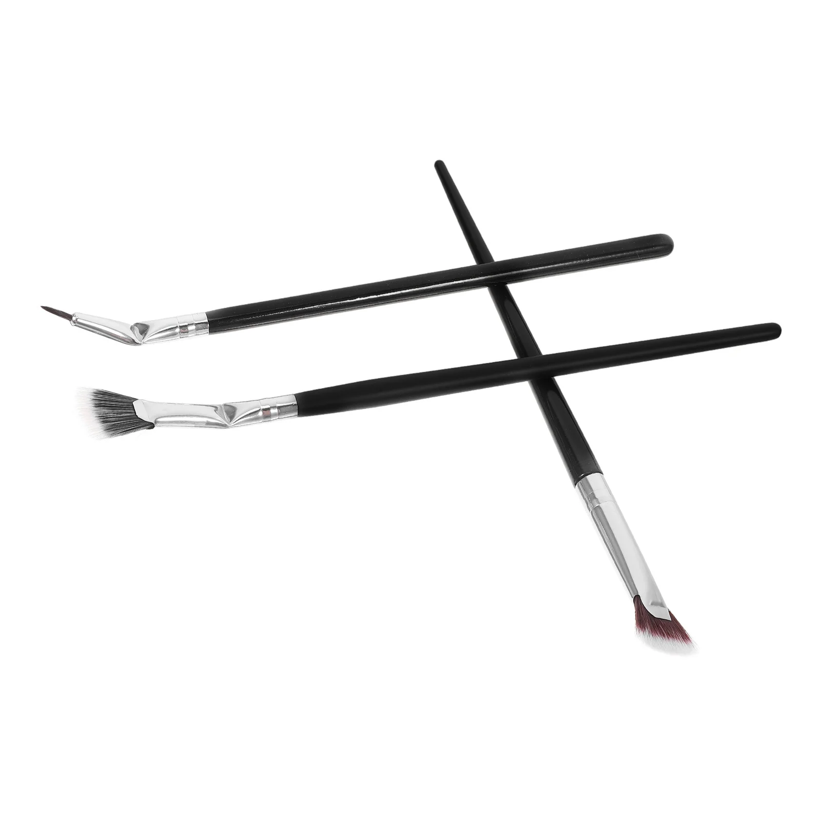 1 set Opvouwbare Hoek Geschulpte Lash Brush Precisie Waaiervorm Clump-Gratis Scheiding Voor Wimper Extensions Mascara Wand Tool