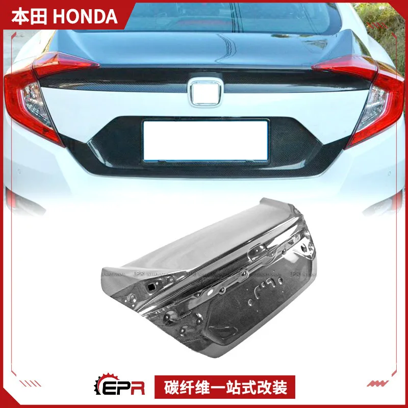 

Applicable to Honda 10th generation Civic sedan FC original carbon fiber trunk cover, rear trunk tail cover