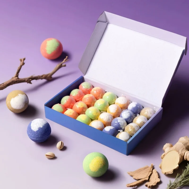 

20g 24pcs Bath Balls For Women Shower Bubbles Nourishing Bath Bubble Set For Bathtub Bathroom Travel Camping Home Holiday Spa