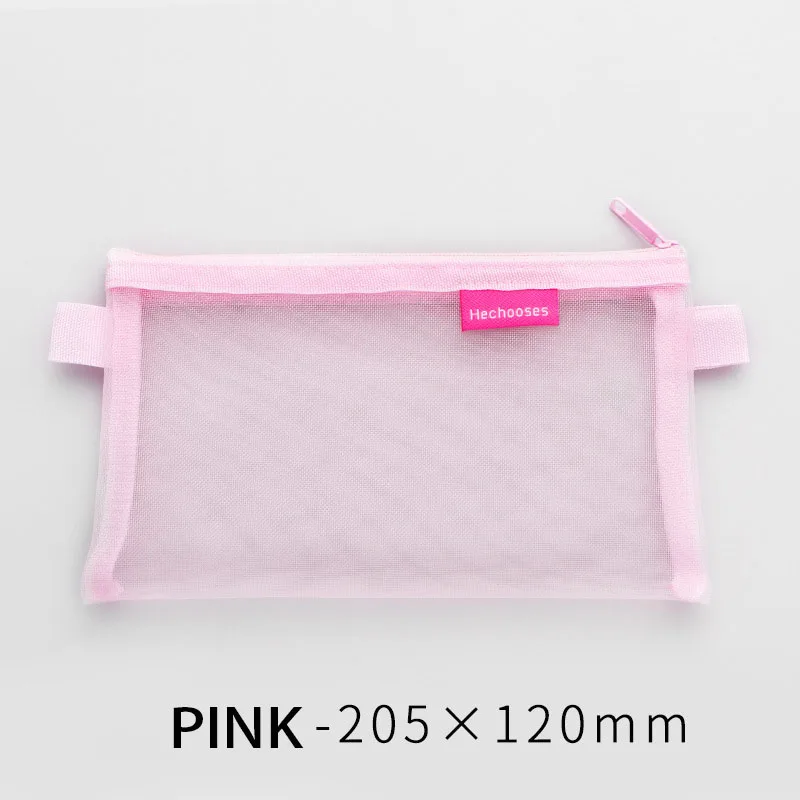 K-MIME Simple Transparent Mesh Pencil Bag for School Student