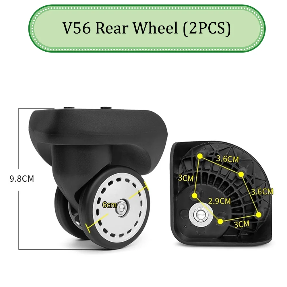 Suitable For Samsonite V56 Luggage Wheel Trolley Case Wheel Pulley Sliding Casters Universal Wheel Repair Wear-resistant Slient