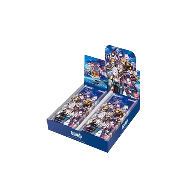 Bandai Echte Genshin Impact 02 Anime Karakterserie Collectie Hobby Metalen Kaarten Verjaardagscadeau Kinderspel Speelgoed