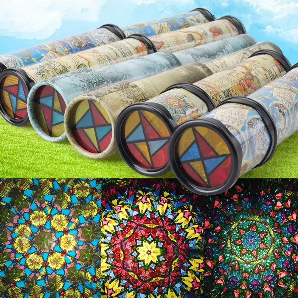 Plastic Rotation Kaleidoscope Colorful Paper Fancy Colored World Toys Scalable 21/30/27cm Magic Changeful Kaleidoscope