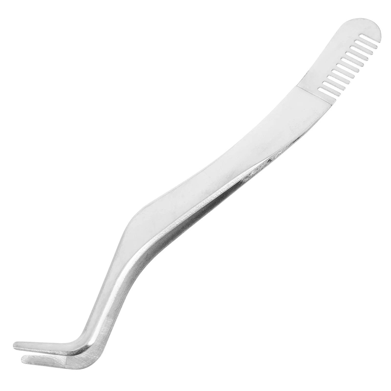 Pince à cils de précision en acier inoxydable, avec peigne, outil applicateur de cils, Clip, accessoire de maquillage