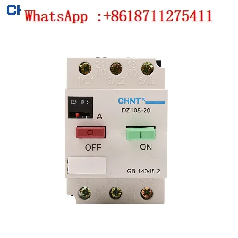 

Chint Motor Protector Plastic Case Circuit Breaker Motor Switch Air Open Overload Protection DZ108-20/211