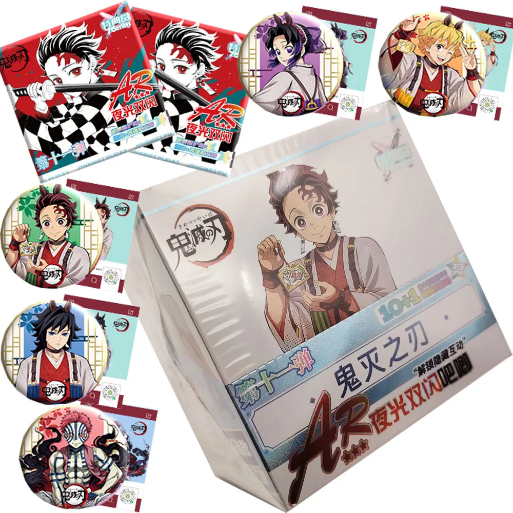 

Classic Demon Slayer Fantasy Combat Anime Peripheral Badge Decoration Funny Transparent Card Cosplay Props Bag Accessories Gift