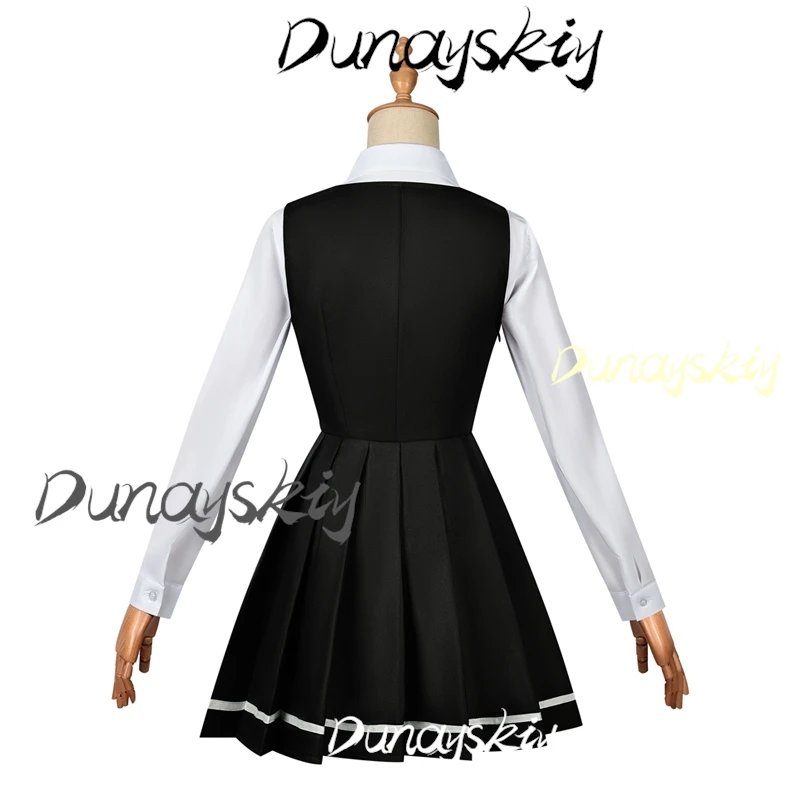 Anime Maria Mikhailovna Kujou Cosplay Costume Wig Set Maria Overcoat Green Bowknot School JK Dress Uniform For Girl Customized