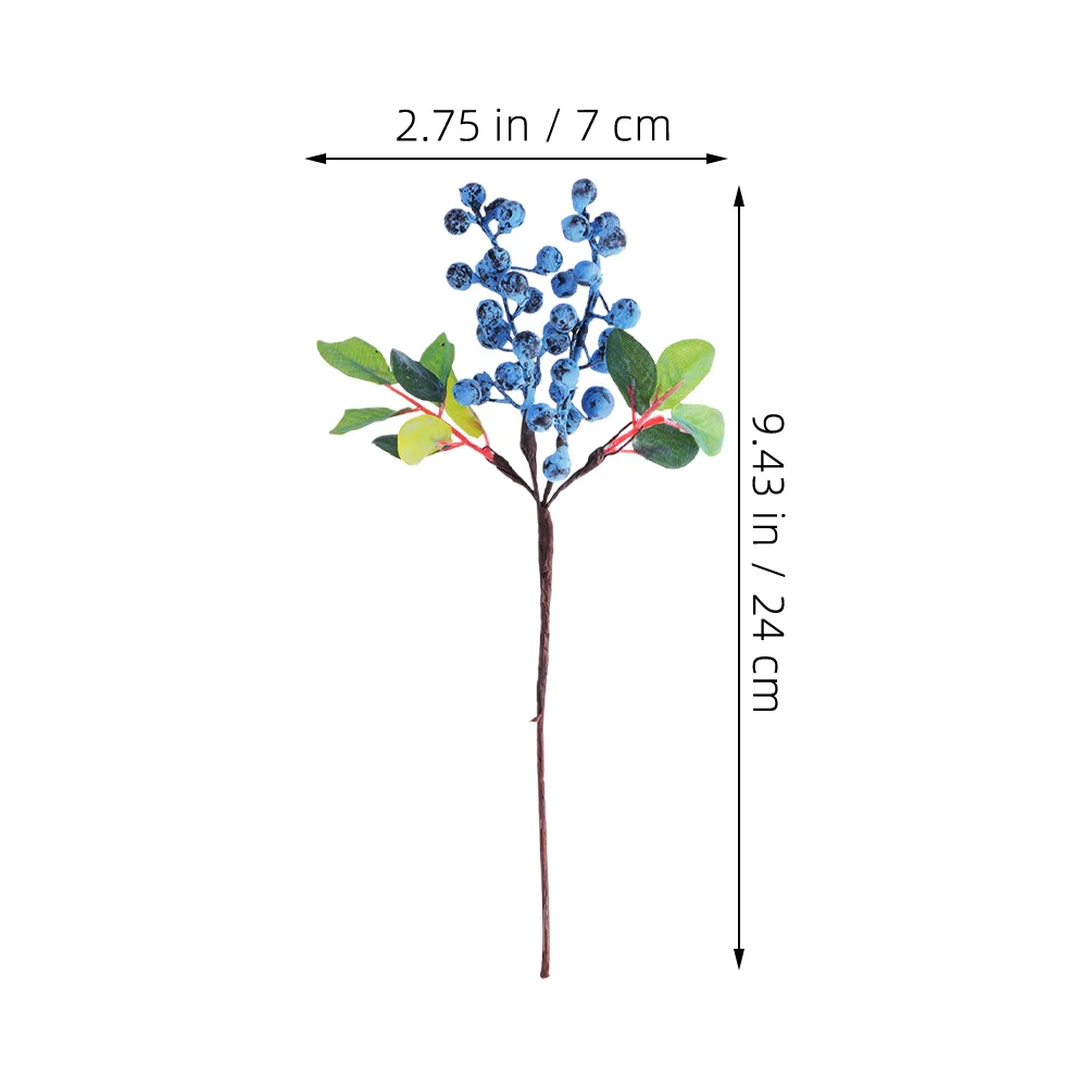 3 قطعة ينبع التوت وهمية الاصطناعي عيد الميلاد التوت يختار عطلة زهرية الديكور الزفاف تشكيلة زهور المركزية